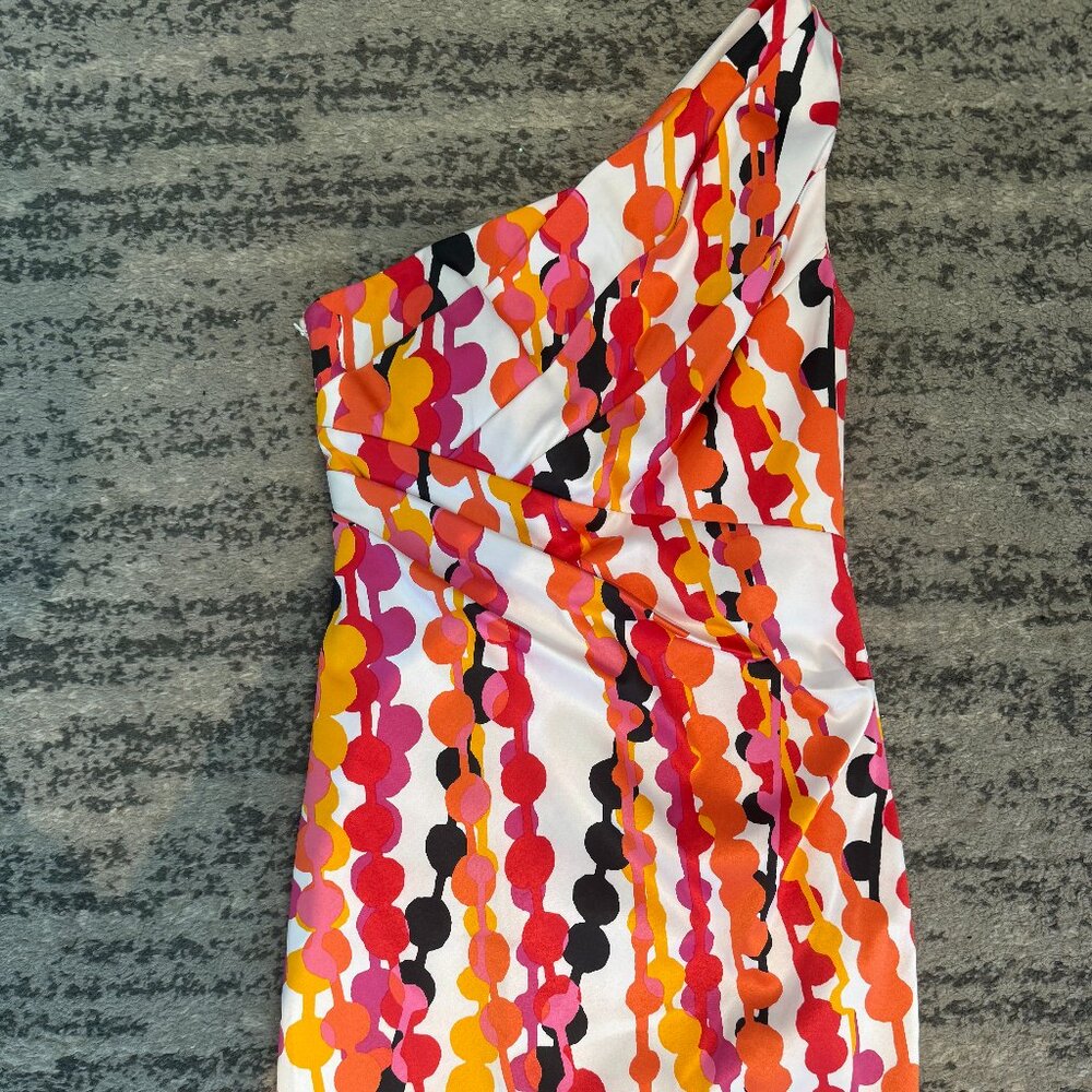 Phoebe Couture one shoulder mini dress